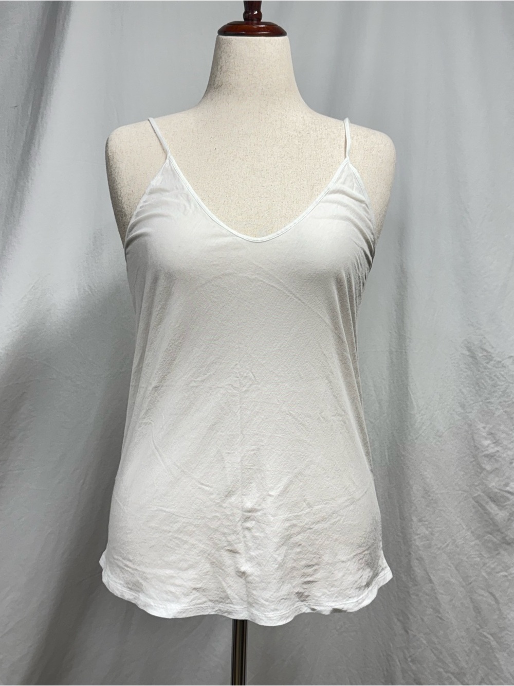 Skin White Spaghetti Strap Camisole 100% Pima Cotton